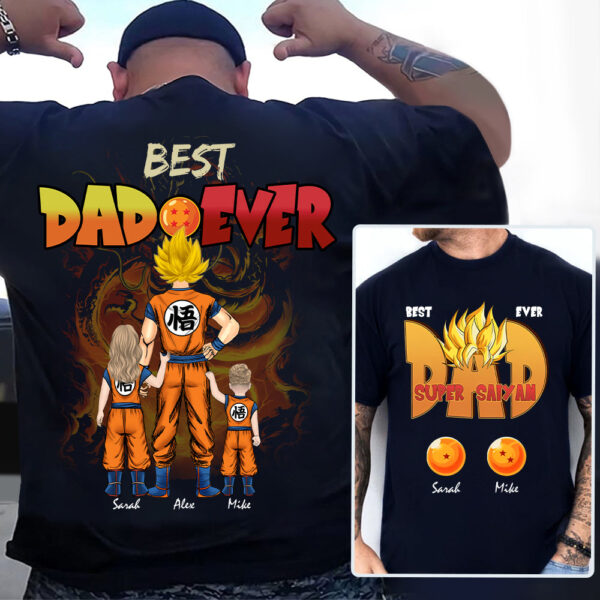 best dad ever custom family shirt personalized dragon ball gift 1.jpg