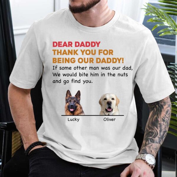 dear daddy thank you for being our daddy funny dog t shirt 1.jpg