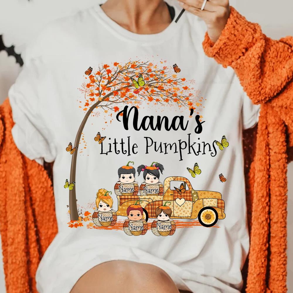 nanas little pumpkins personalized kids autumn fall family shirt 1.jpg nanas little pumpkins personalized kids autumn fall family shirt 1.jpg