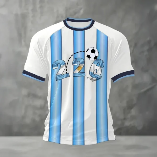 2026 FIFA World Cup Argentina T Shirt Soccer Fan Clothes Present For Fathers Day.webp