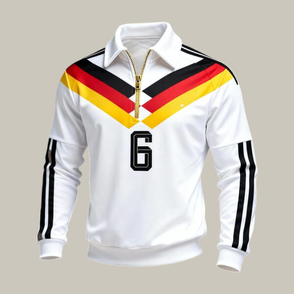 2026 FIFA World Cup Germany Zip Polo Long Sleeve Shirt Soccer Apparel Game Day Gear.jpeg