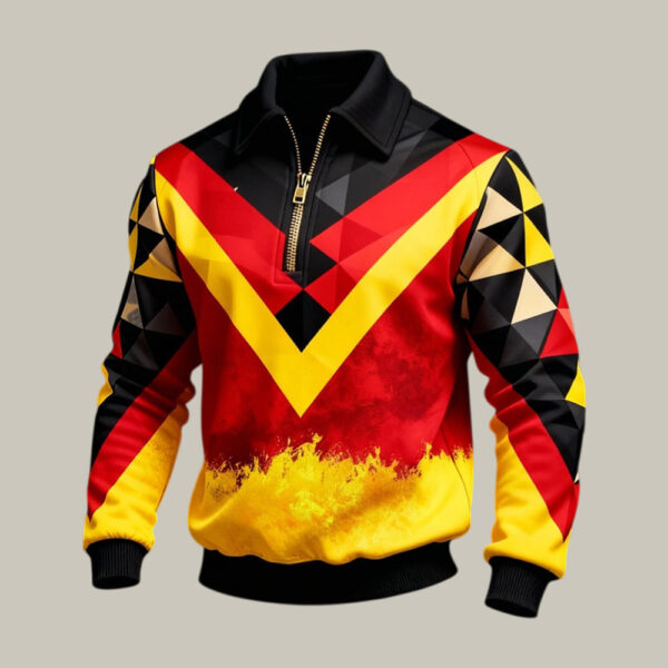 2026 FIFA World Cup Germany Zip Polo Long Sleeve Shirt Soccer Apparel World Cup Gear.jpeg