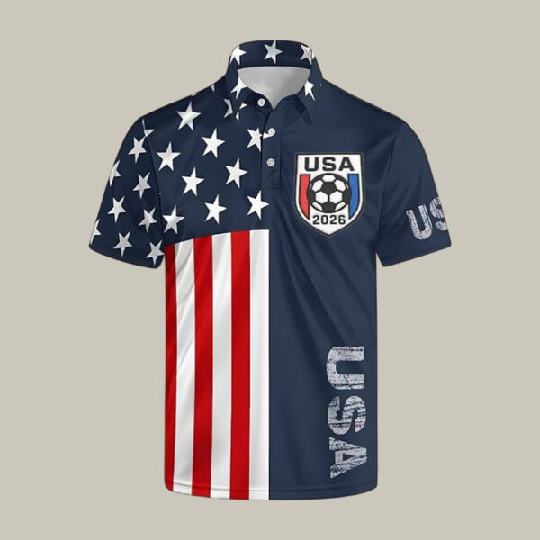 2026 FIFA World Cup USA Polo Shirt US National Soccer Team Clothes Best Fan For Fathers Day.jpeg