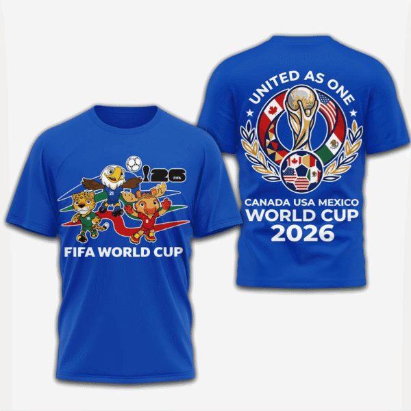 2026 Fifa World Cup United As One T Shirt Canada USA Mexico World Cup 2026 Shirt Fan Gear.png