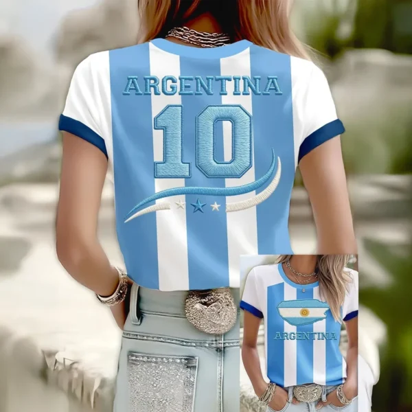 Argentina 2026 FIFA World Cup 10 T Shirt Game Day Clothing Soccer Lover For Mom.webp