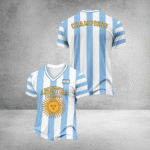 Argentina 2026 World Cup Champions V Neck Jersey Soccer Lovers Clothing Fan Gifts.png