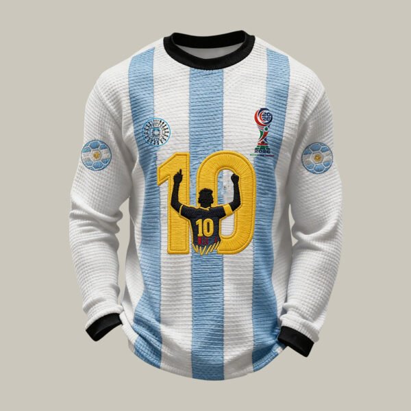 Argentina FIFA World Cup 2026 Long Sleeve Shirt Soccer Apparel For Husband.jpeg