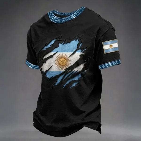 Argentina Flag T Shirt 2026 FIFA World Cup Clothes Soccer Fan Gear.webp