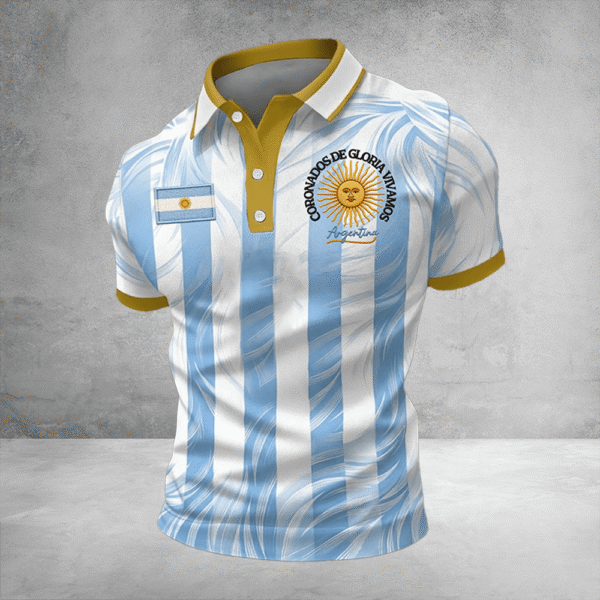 Argentina World Cup 2026 Polo Shirt Argentina Soccer Outfits Game Day Apparel Gifts Idea.png