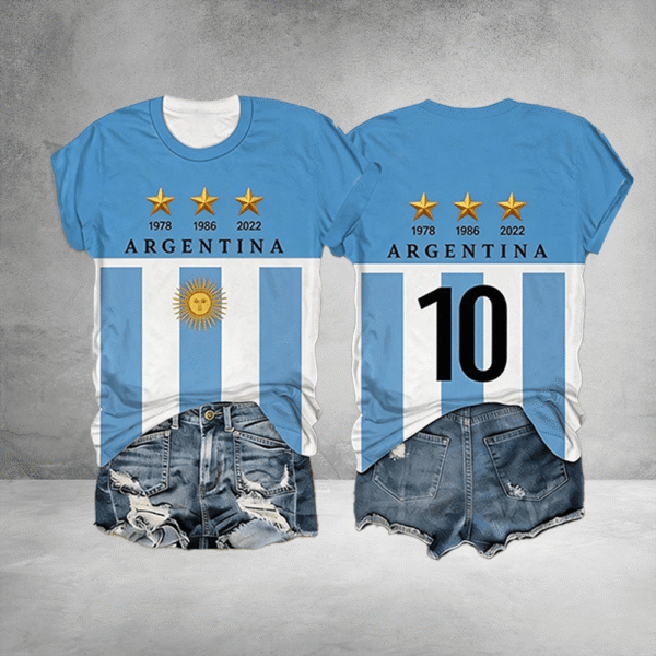 Argentina World Cup Games 1978 1986 2022 Shirt Soccer Fan Tee M10 Lovers Gifts.png