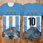 Argentine 2026 FIFA World Cup 10 T Shirt Soccer Fan Merch Game Day For Mother.png