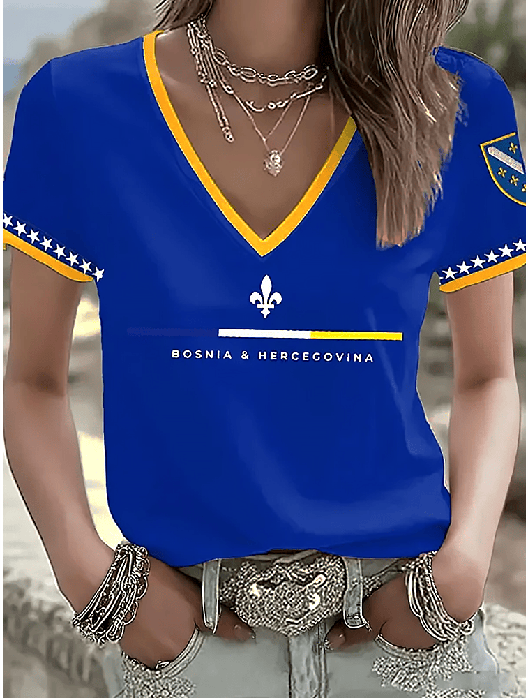 Bosnia And Herzegovina World Cup V Neck Shirt Bosnia Soccer Tee For Sport Lovers.png Bosnia And Herzegovina World Cup V Neck Shirt Bosnia Soccer Tee For Sport Lovers.png