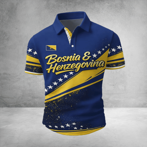 Bosnia Herzegovina World Cup Polo Shirt Bosnia World Cup Group Polos For Dad.png