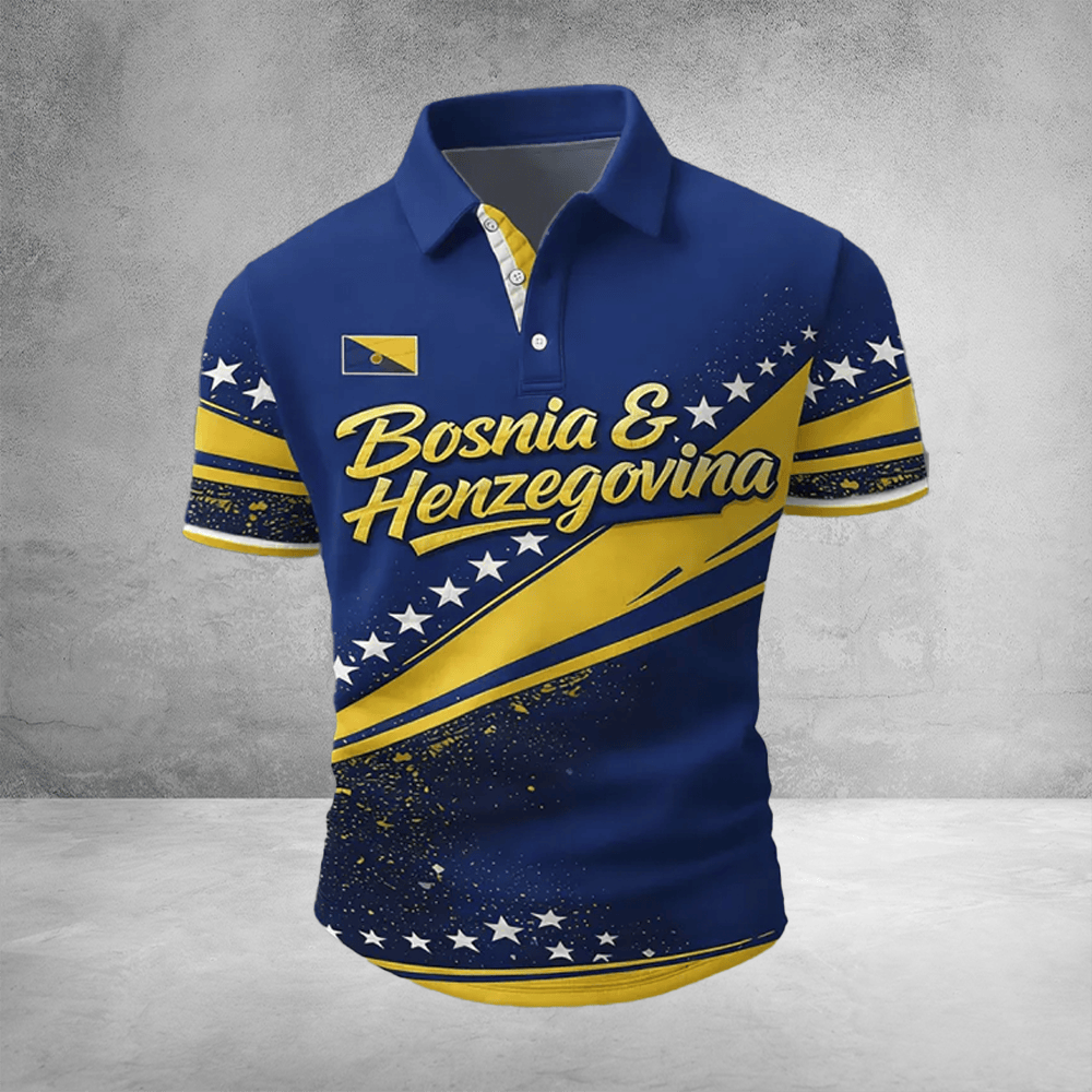 Bosnia Herzegovina World Cup Polo Shirt Bosnia World Cup Group Polos For Dad.png Bosnia Herzegovina World Cup Polo Shirt Bosnia World Cup Group Polos For Dad.png