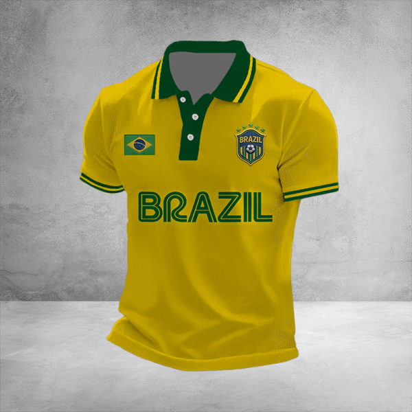 Brazil 2026 World Cup Polo Shirt FIFA Clothing Sports Fan Apparel For Brazilian.png