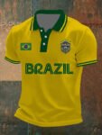 Brazil FIFA World Cup 2026 Polo Shirt Brazil National Team Outfitters For Fathers Day.jpeg
