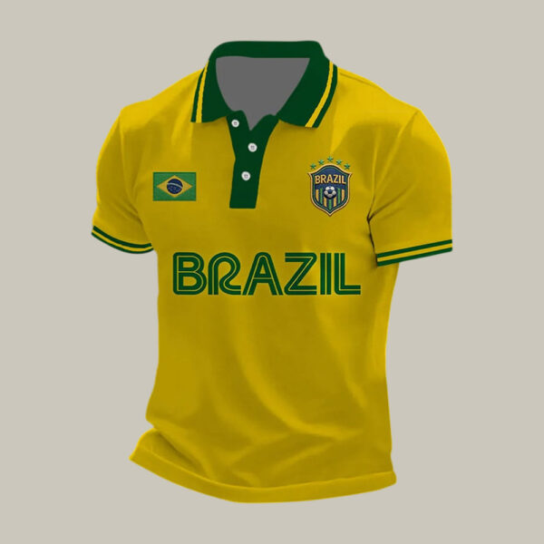 Brazil FIFA World Cup 2026 Polo Shirt Game Day Shirt Soccer Lover Present.jpeg