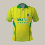 Brazil Soccer Pattern Polo Shirt FIFA World Cup 2026 Clothes For Father.jpeg