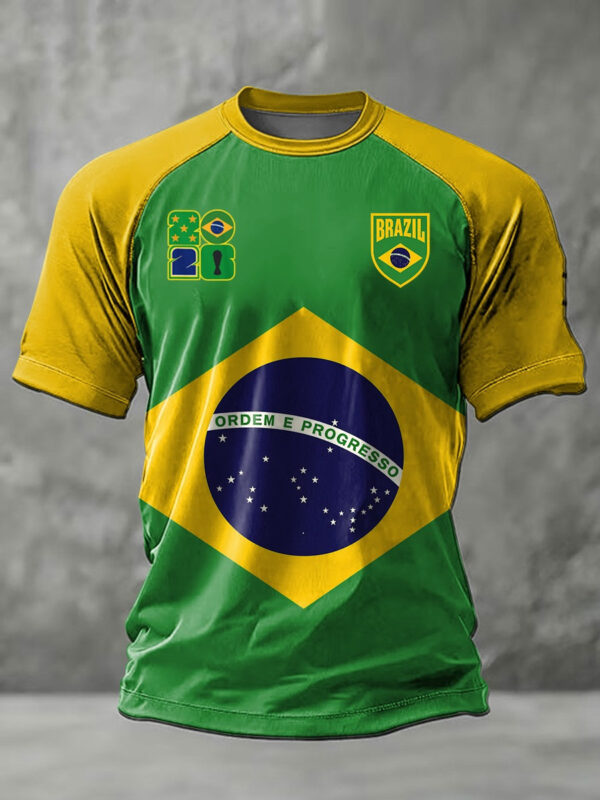 Brazil World Cup 2026 T Shirt Ordem E Progresso Tee Best Gifts For Team Brazil Lovers.jpeg