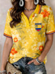 Colombia FIFA World Cup 2026 Polo Shirt Colombia National Football Team Polos Soccer Clothes.jpeg