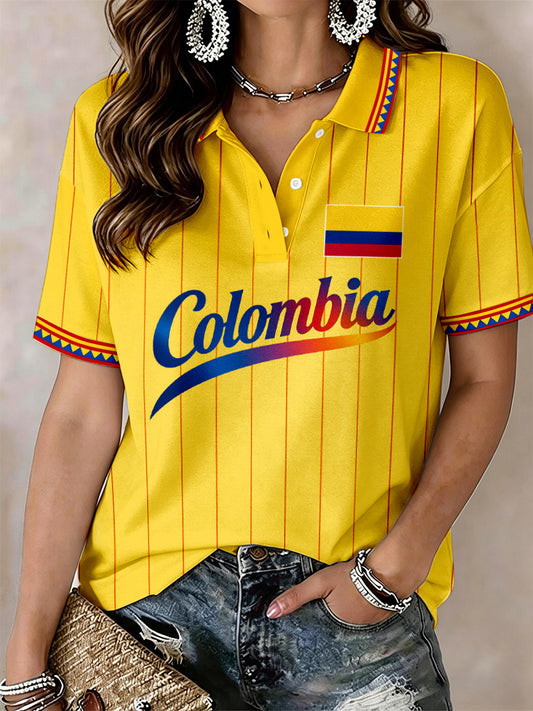 Colombia World Cup 2026 Polo Shirt FIFA World Cup Merch For Soccer Lovers.jpeg