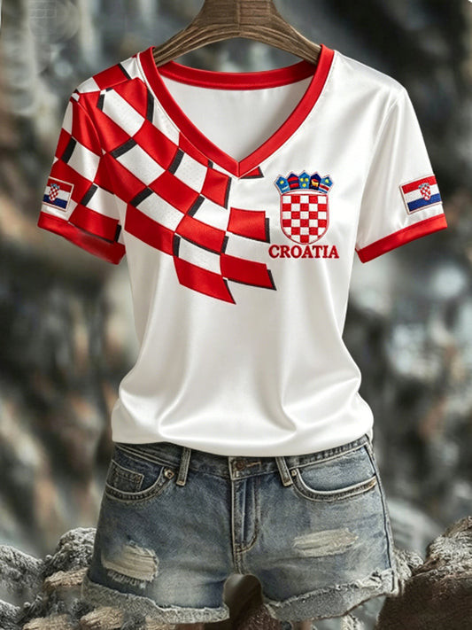 Croatia FIFA World Cup 2026 V Neck Shirt Croatia World Cup Games Apparel Soccer Fan Gifts.jpeg