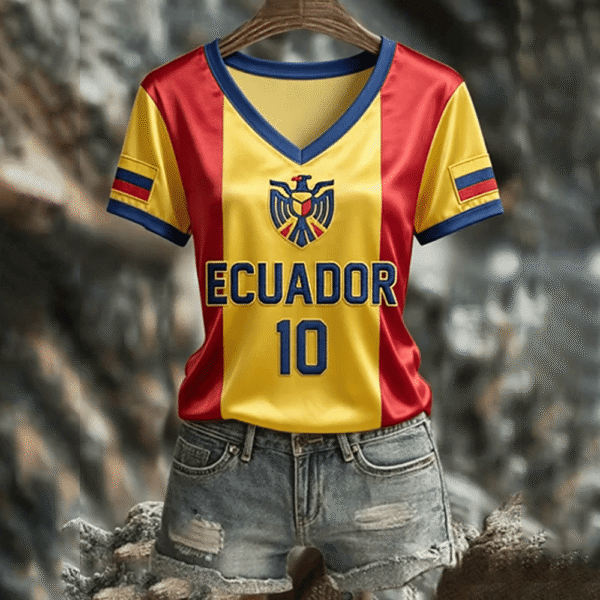 Ecuador FIFA World Cup 2026 V Neck Shirt FIFA Merch World Cup Apparel Gifts Idea.png