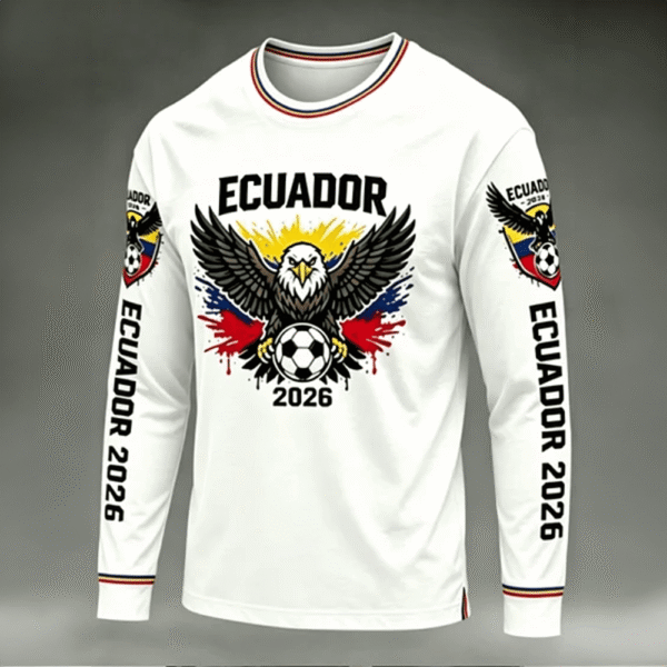Ecuador World Cup 2026 Long Sleeve Shirt FIFA World Cup Merch For Ecuadorians.png