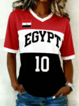 Egypt World Cup 2026 V Neck Shirt Egypt World Cup Group Outfits For Soccer Fan.jpeg