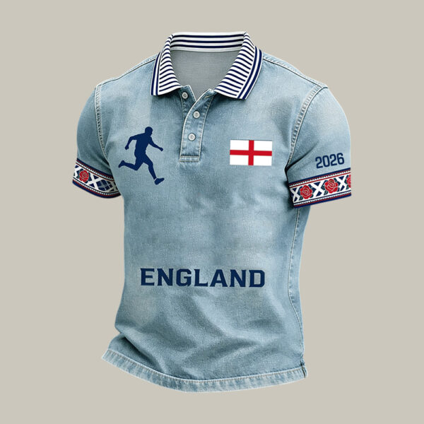 England FIFA World Cup 2026 Polo Shirt 2026 World Cup Clothes Soccer Lover Present.jpeg