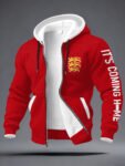 England World Cup 2026 Clothes Its Coming Home Zip Hoodie For Soccer Lovers.jpeg