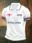 England World Cup 2026 Merch England Soccer Polo Shirt World Cup Clothing For Him.png