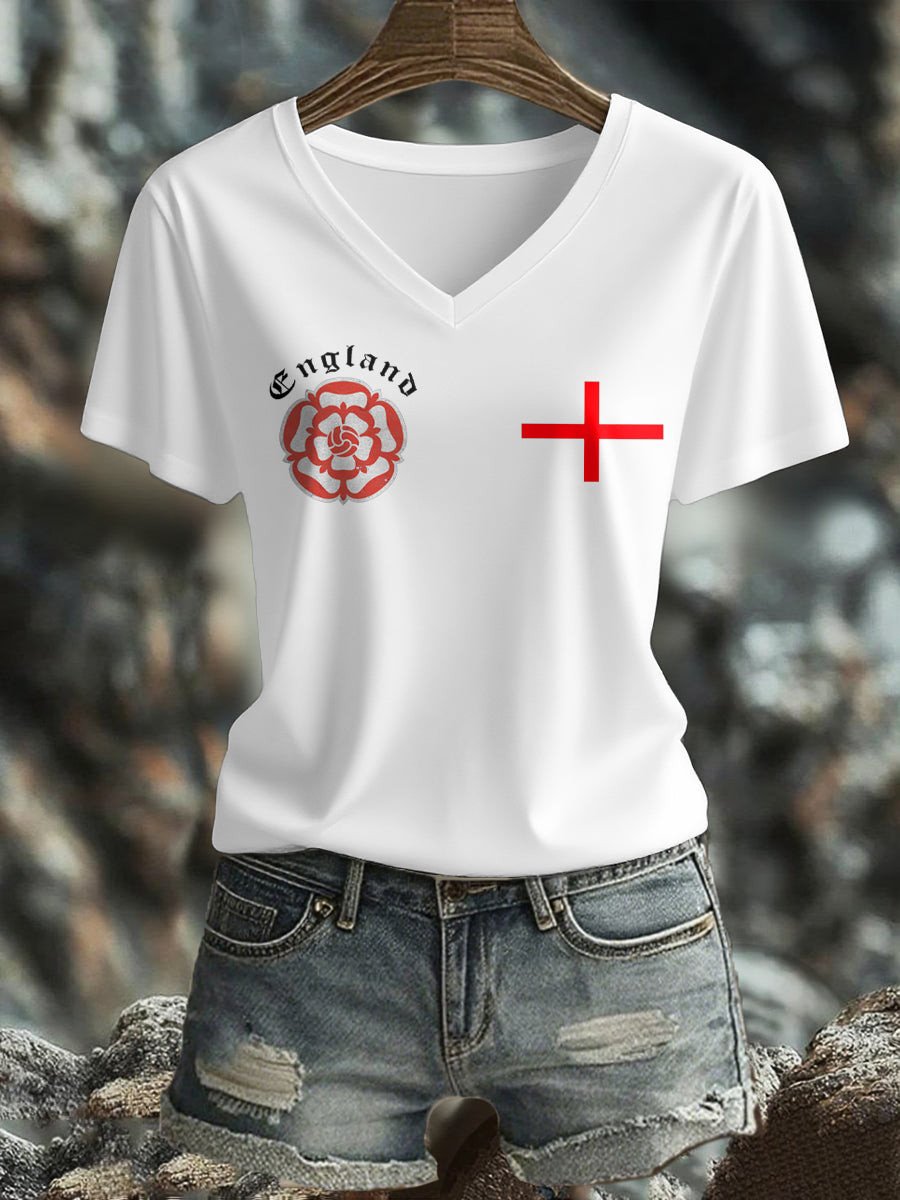 England World Cup 2026 Merch England Tudor Rose V Neck Shirt Game Day Clothes Gifts Idea.jpeg England World Cup 2026 Merch England Tudor Rose V Neck Shirt Game Day Clothes Gifts Idea.jpeg