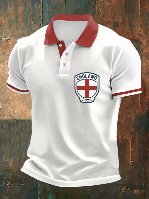 England World Cup 2026 Merch Soccer Game Day Polo Shirt England Team Apparel Gifts Idea.jpeg