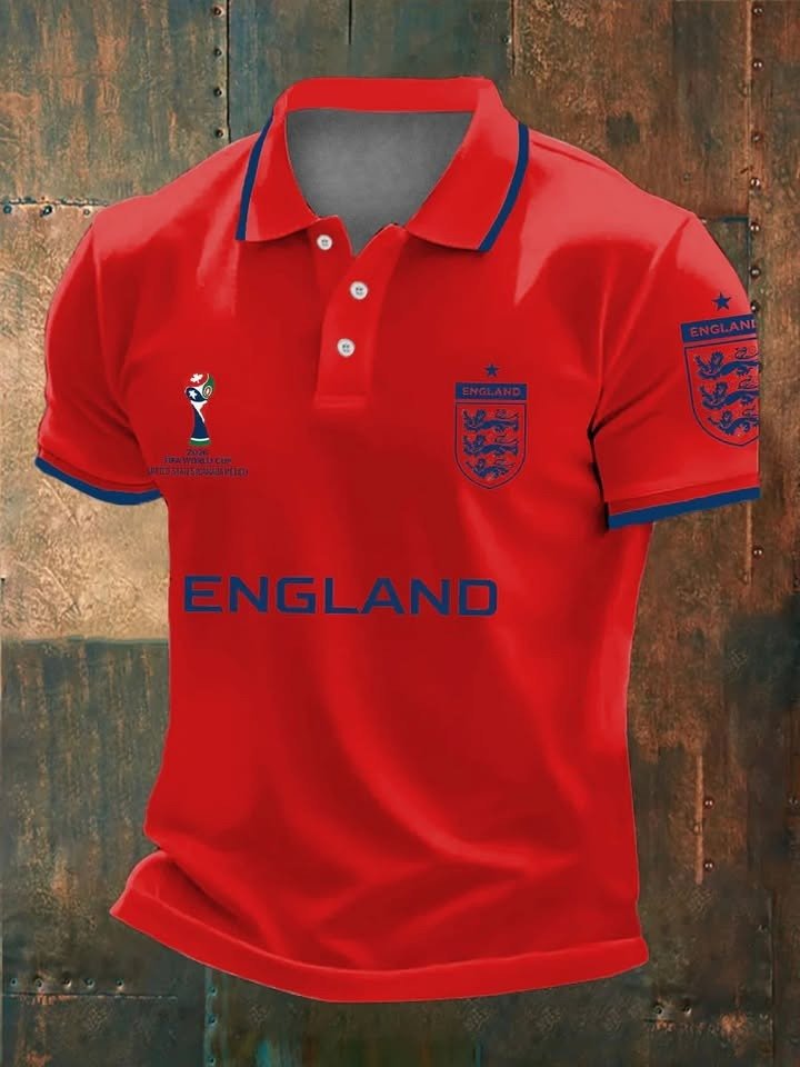 England World Cup 2026 Polo Shirt Game Day Apparel England Soccer Merch For Fan.jpeg England World Cup 2026 Polo Shirt Game Day Apparel England Soccer Merch For Fan.jpeg