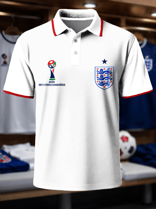 England World Cup 2026 Polo Shirt Game Day Clothing Best Gifts Idea For World Cup Fans.png