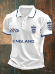 England World Cup 2026 Polo Shirt Soccer Game Day Outfits For World Cup Lovers.png