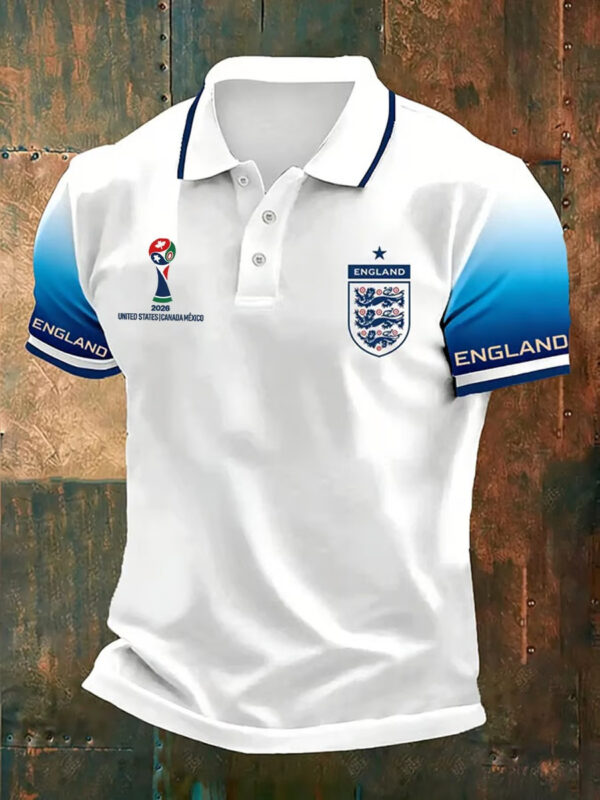 England World Cup 2026 Soccer Polo Shirt Soccer Team Clothing Best Gifts For Sports Lovers.jpeg