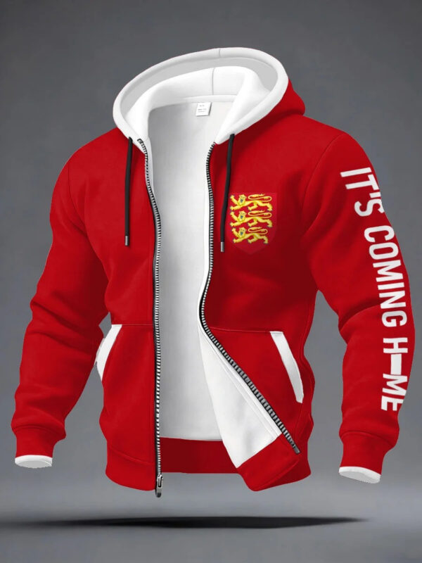 England World Cup 2026 Zip Hoodie Its Coming Home Hoodie Best Gifts For Soccer Lovers.jpeg