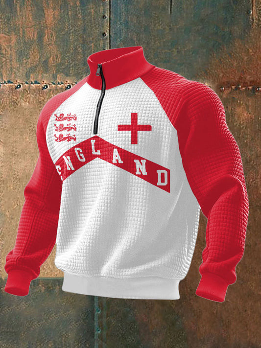 England World Cup 2026 Zip Sweatshirt Soccer Game Day Apparel Best Gifts For World Cup Fans.jpeg