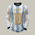 FIFA World Cup 2026 Argentina Goat Long Sleeve Shirt Game Day Clothing Soccer Fan Merch.jpeg