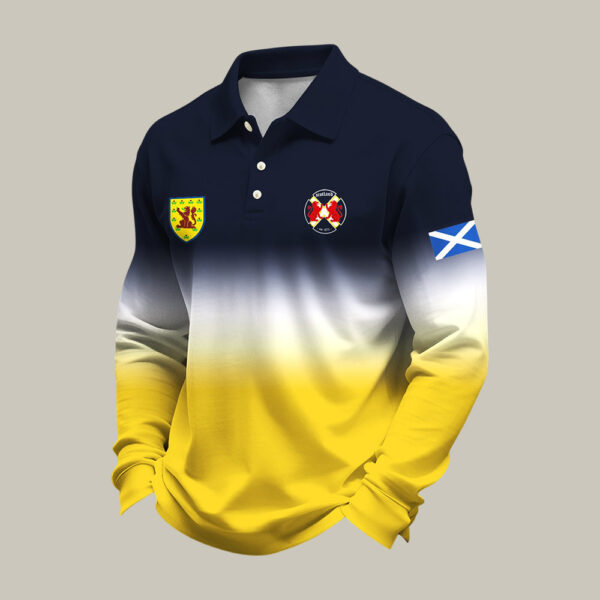 FIFA World Cup 2026 Argentina Polo Long Sleeve Shirt Soccer Apparel Good For Fan.jpeg