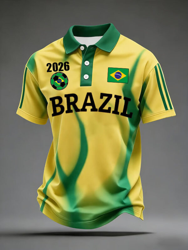 FIFA World Cup 2026 Brazil Polo Shirt Brazil World Cup Clothing Best Football Gifts.jpeg