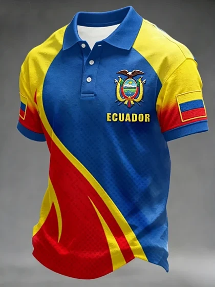 FIFA World Cup 2026 Ecuador Polo Shirt Ecuador FIFA World Cup Clothing Football Fan Gifts.webp