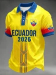 FIFA World Cup 2026 Ecuador Polo Shirt FIFA World Cup Ecuador Apparel Football Themed Gifts.webp