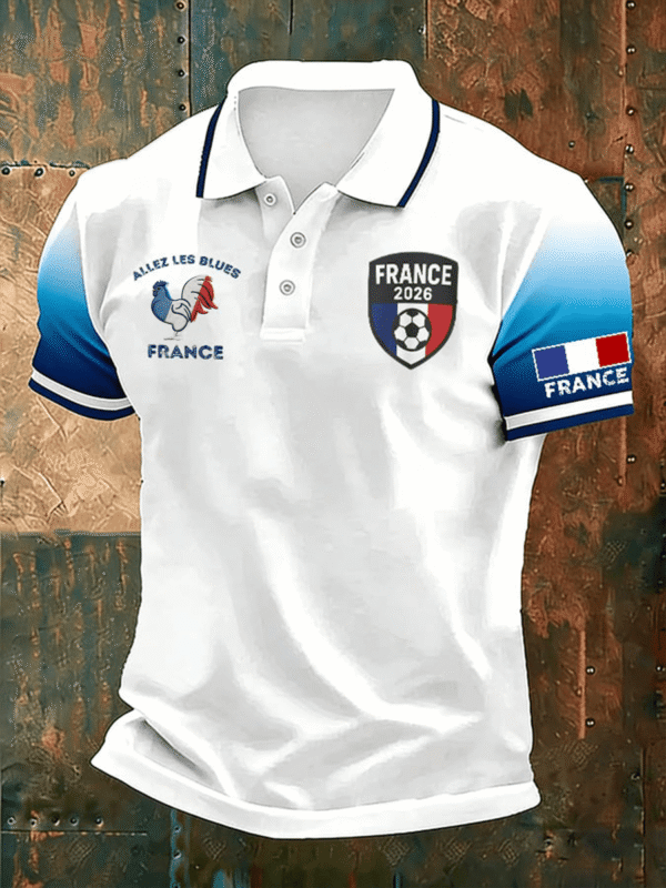 FIFA World Cup 2026 France Polo Shirt France 2026 World Cup Merch For Football Fan.png