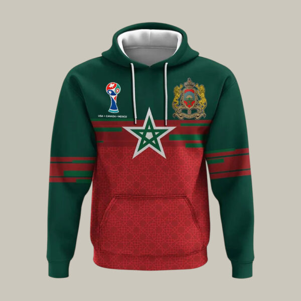 FIFA World Cup 2026 Morocco Atlas Lions Hoodie Soccer Fan Apparel Fathers Day Present.jpeg