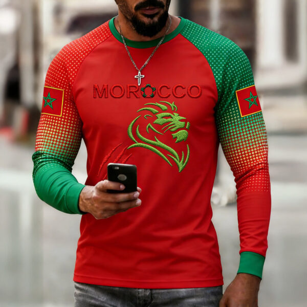 FIFA World Cup 2026 Morocco Long Sleeve Shirt Morocco National Soccer Team Fan Fathers Day Gifts Idea.jpeg