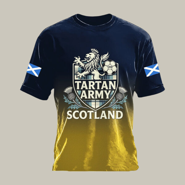 FIFA World Cup 2026 Scotland T Shirt Tartan Army World Cup 2026 Shirt Scotland Team Fan Gear.jpeg