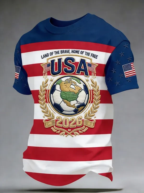 FIFA World Cup 2026 USA Land Of The Brave Shirt USA World Cup Merch Soccer Lovers Gifts.webp